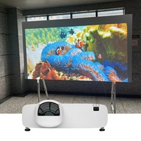 Proyector Láser de Tiro Corto 3LCD de 4800 Lúmenes con Soporte para Fusión de Bordes y Proyección de 360° para Señalización Digital y Espectáculos en Cueva