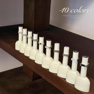 ชุดของขวัญเจลทาเล็บแม่เหล็ก ZRKGEL OEM 10 สี คอลเลคชั่นหรูหรา โทนสีแดงวาเลนไทน์ ประกายเพชรโรแมนติก แห้งด้วยแสง UV/LED - Product Image 5