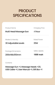 Alat Pijat Profesional Portabel 16-Kepala untuk Tubuh dan Leher, Terapi Perkusi Jaringan Dalam untuk Menghilangkan Nyeri Otot - Product Image 6