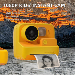 Appareil photo instantané <span class=keywords><strong>pour</strong></span> enfants 1080p avec enregistrement vidéo 1400 mAh, design de capteur d'image CMOS microSD antique - Product Image 2