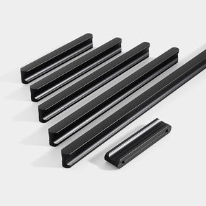 Gagang dan Kenop Furnitur Sekolah Modern Hitam Perak 64-1160mm untuk Lemari Pakaian, Kabinet, Meja Rias, dan Laci - Product Image 2