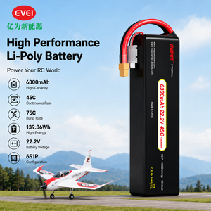 Baterai Drone FPV Kapasitas Besar 6300mAh 45C, Kantong Baterai Lithium Polymer High Discharge untuk Drone Pertanian - Product Image 4