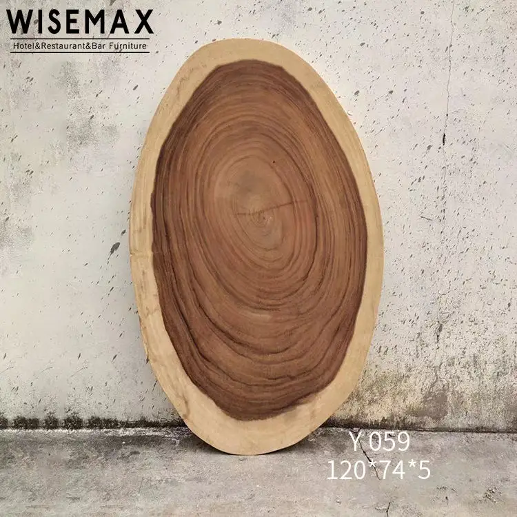 Wisemax Meubelfabriek Gemaakt Natuurlijke Live Edge Walnoot Plaat Eettafel Massief Houten Walnoot Eettafel Live Edge