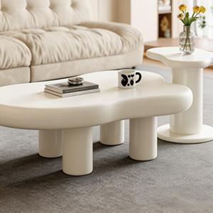 White Cloud <b>Shaped</b> Coffee <b>Table</b> Set Nordic Irregular Aesthetic Living Room Center - Product Image 6