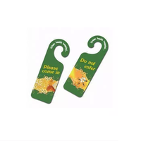 Carte publicitaire personnalisée de haute qualité avec impression par estampage à chaud, insert pour porte d'entreprise, avec trou de suspension
