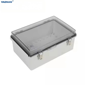 Boîtier de distribution étanche IP66 en ABS avec loquets en acier inoxydable et couvercle transparent en <span class=keywords><strong>PC</strong></span> pour extérieur, faible tension, facile à installer - Product Image 2