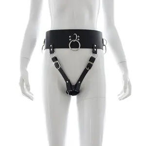 Vibrator Leather Constrained Forced Strap - Electric Leather Waistband Harness Fixed Tie Belt Harness Vibrator Holder