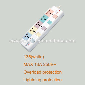5 voies Protecteur Pour Enfants Coloré Universel Prise De Courant Prises Électriques Avec Interrupteurs Individuels - Product Image 2