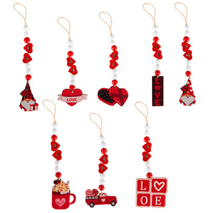 Guirnalda de Cuentas de Madera Estilo Rústico con Borlas para Decoración de Pared, Manualidades, Joyerí<span class=keywords><strong>a</strong></span> y Juguetes para Navidad y el Dí<span class=keywords><strong>a</strong></span> de la Independencia - Product Image 2