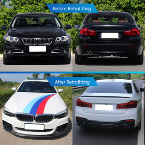 Kit de Carrocería Nuevo de Fibra de Carbono Húmeda para Parachoques Delantero/Trasero, Faldones Laterales y Luces Antiniebla, Estilo MP, para BMW Serie 5 2016-2023 G30 - Product Image 2