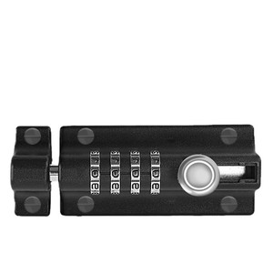 Serrure à combinaison Zhan Hanlai Weishi en alliage de zinc noir mat pour porte extérieure, sécurité antivol, loquet pour portes en bois - Product Image 5