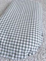Housse de transat bébé en coton à carreaux Gingham, housse de coussin pour nourrisson, literie neutre pour chambre d'enfant