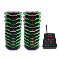 Système d'appel sans fil longue portée pour restaurants : Buzzer vibrant rechargeable pour clients de café