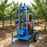 Foreuse de puits d'eau 150m à moteur diesel avec mât télescopique pour forage de puits, certifiée CE, vente en gros usine