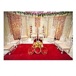 Chaises de mandap de mariage hindoues incroyables, chaises de cérémonie de mariage hindoues, chaises de mandap en bois sculpté pour mariage, Australie, États-Unis, Royaume-Uni - Product Image 5