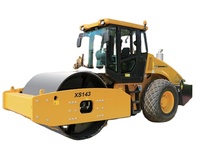 Rouleau compresseur vibrant à tambour unique XS143 de 14 tonnes avec moteur de 125 kW et force d'excitation de 305/225 kN pour la construction routière et ponteuse
