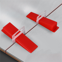 Clips et cales de nivellement pour carrelage en plastique de 0,5 mm, réutilisables, auto-nivelants, pour carrelage céramique, pierre, sol, mur