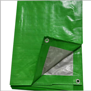 Bâche en toile tissée verte argentée, résistante à l'eau, unie, avec motif de cheval - Product Image 1