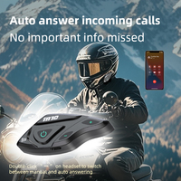 Casque de moto avec écouteurs SM10 pour les longues distances, batterie 25h, réduction de bruit CVC, étanche IP67