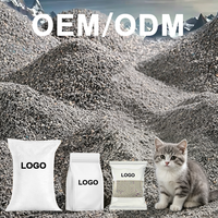 Poudre de bentonite naturelle en gros, argile minérale de bentonite sodique à bonne absorption pour litière pour chats