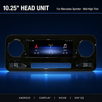 Head Unit Android Car Player 10,25 Inci dengan CarPlay, Android Auto, GPS, DSP, Layar Sentuh IPS untuk Mercedes-Benz