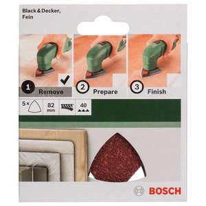 BOSCH - 2609256A43 Jeu de feuilles abrasives pour ponceuse delta 82mm - EAN 3165140614597 ABRASIVES ABRASIVE PAPERS - Product Image 2