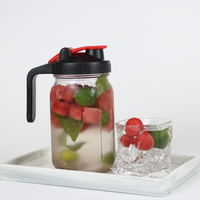 32oz glazen mok, glazen pot, glazen kan voor koude koffie, ijskoffie en fruitdranken