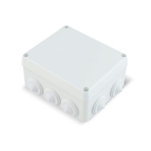 Scatola impermeabile 160x135x75mm, con 10 coni per la protezione di componenti elettrici in ambienti umidi. - Product Image 1