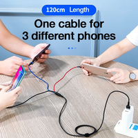 66W Câble USB vers Type C IOS Micro PD Chargeur Rapide Données 3 en 1 Cordon De Charge Rapide Pour Téléphone 14 13 12 Huawei Samsung Xiaomi