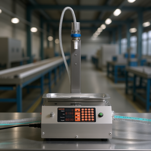 Machine de remplissage automatique de bouteilles Vevor 30-15000g à commande numérique, à une seule buse, pour emballage alimentaire en plastique (lait) - Product Image 2