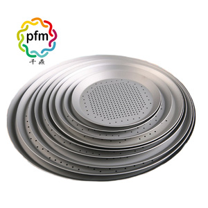 Rotondo <span class=keywords><strong>In</strong></span> Alluminio Anodizzato <span class=keywords><strong>Pizza</strong></span> Vassoio della Vaschetta di Cottura <span class=keywords><strong>Pizza</strong></span> Piatti Piatto 6.5-15 pollici <span class=keywords><strong>Pizza</strong></span> Vassoio Fori Piastra - Product Image 1