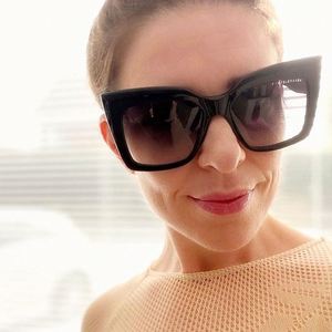 Gafas de Sol Cuadradas Extra Grandes de Moda, Nuevo Modelo 2021, Gafas de Sol de Ojo de Gato con Marco Grande para Mujer - Product Image 2