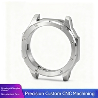 Pièces CNC en acier inoxydable, usinage CNC sur mesure, boîtier de montre connectée, pièces en aluminium personnalisées pour appareils portables, OEM ODM