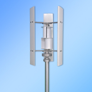 เครื่องกำเนิดไฟฟ้าพลังงานลมแบบแกนตั้ง Hs310 100W 12V ความเร็วลมเริ่มต้นต่ำ 1.3 เมตร แม่เหล็กถาวร - Product Image 1