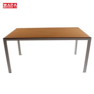 Tavolo <span class=keywords><strong>da</strong></span> <span class=keywords><strong>Giardino</strong></span> Economico in <span class=keywords><strong>Plastica</strong></span> PS Effetto Legno 160x90cm - Product Image 1