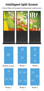 थोक डिजिटल साइनेज डिस्प्ले 55 इंच टच स्क्रीन शॉप विज्ञापन स्क्रीन 43 इंच एलसीडी डिजिटल साइनेज और प्रदर्शित वीडियो - Product Image 6