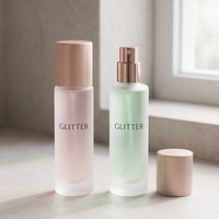 Vente en gros de mini atomiseurs de parfum givrés de 10 ml, flacon de voyage en verre transparent, flacon de parfum vide portable