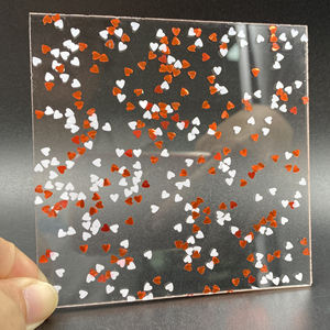 3MM <span class=keywords><strong>5MM</strong></span> 8MM diverses poudre d'oignon irrégulière <span class=keywords><strong>plaque</strong></span> acrylique paillettes colorées plexiglas porte-clés coloré ornements de bureau suspendus - Product Image 6