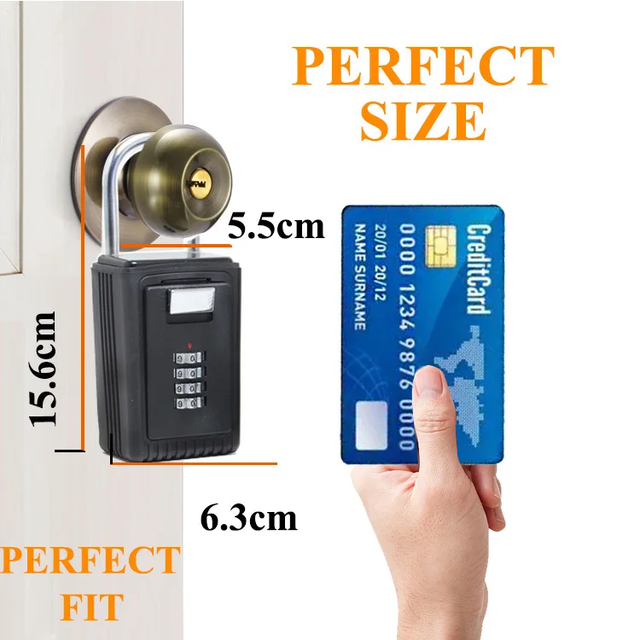 Digital Small Room Safe Box with Dial Lock Anti-Theft Cash Card Key Deposit Storage Password Unlock Way