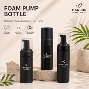 Flacone con Pompa <span class=keywords><strong>per</strong></span> Schiuma Disponibile, Contenitore Vuoto <span class=keywords><strong>per</strong></span> Cosmetici, Dispenser <span class=keywords><strong>per</strong></span> Sapone Nero o Marrone, Servizio di Imballaggio Personalizzato - Product Image 1