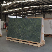 Dalle de quartz artificiel en pierre technique au design moderne, marbre bleu et blanc, pour comptoirs de cuisine, dessus de table et panneaux muraux intérieurs pour écoles