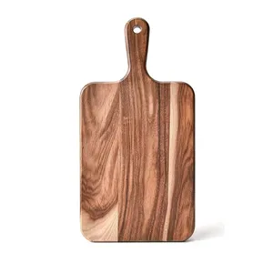 Planche à découper de cuisine de haute qualité Planche à découper en bois d'acacia avec poignée