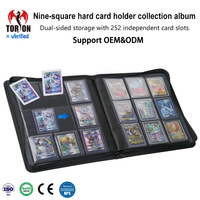 Album de rangement pour cartes Torson Custom grande capacité 252 emplacements, pages PP double face, couverture PU imperméable, reliure filée, organisateur TCG