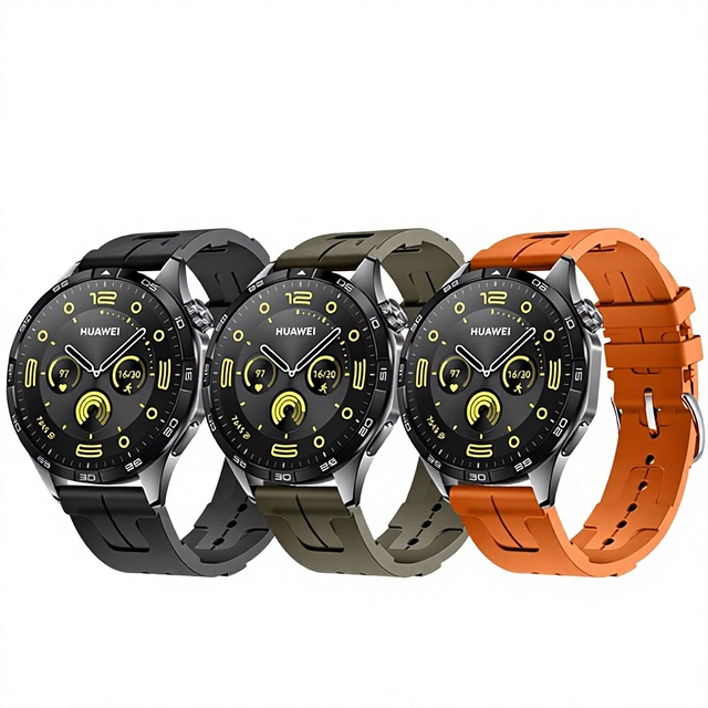 Compatible for GT 456 Amazfit Watch Straps; Universal 20/22mm Silicone Gel Watch Bands Snap Fastener for Watch Series