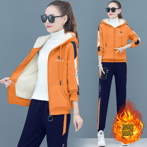 <span class=keywords><strong>Tute</strong></span> <span class=keywords><strong>in</strong></span> pile invernali 2022 da <span class=keywords><strong>donna</strong></span>, set due pezzi con cappuccio, felpe calde, tuta sportiva casual da <span class=keywords><strong>donna</strong></span> - Product Image 5