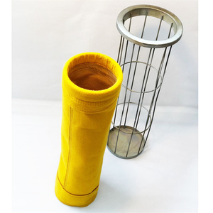Bolsa de filtro de planta de asfalto de PTFE/PPS/P84/PE media de alta temperatura personalizada, bolsa de filtro de poliimida de tela no tejida 500-550GSM