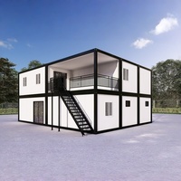 conteneur détachable préfabriquée moderne en usine Construction en acier à 2 étages Conteneur Site Bureau Appartement Hôtel