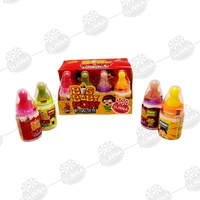 Bonbons en poudre Halal Big Baby Pop très demandés, bonbons durs en forme de biberon et de tétine, bonbons sucrés enrobés, emballage en boîte, jouet fantaisie pour enfants, vente en gros