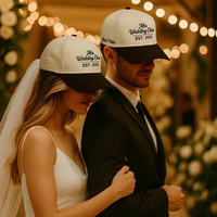 Gorra de Béisbol Personalizada al por Mayor con Logotipo para Bodas, Gorra de Béisbol de Alta Calidad de 5 Paneles para Regalo de Boda o Fiesta
