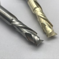 Fresa de Carburo Sólido de Alto Rendimiento con Recubrimiento, de 2 Filos, para Madera Contrachapada y Madera Blanda